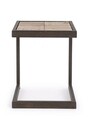 Scaun de bar Blocks, Bizzotto, 36 x 32 x 47 cm, otel/lemn de brad