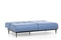 Canapea extensibila Anton Sofabed, Futon, 3 locuri, 190x130 cm, metal, albastru grizzled