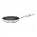 Tigaie cu acoperire Non Stick, Qualum Ceramic Futuro, Ambition, 20 cm, inox/ceramica, negru/argintiu