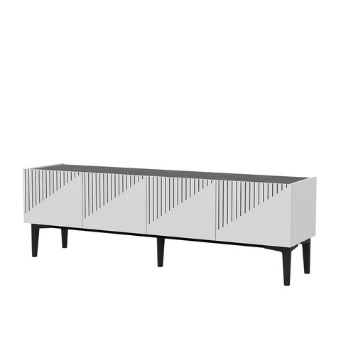 Set mobilier living, Olivia, Draw, PAL , Alb/Negru