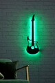 Decoratiune luminoasa LED, Guitar, MDF, 60 LED-uri, Verde