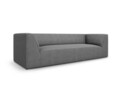 Canapea 3 locuri, Ruby, Micadoni Home, BL, 232x93x69 cm, poliester, gri