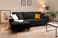 Coltar extensibil stanga 4 locuri, Moghan, Micadoni Home, BL, 241x145x88 cm, velur, negru