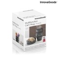 Cana cu forma de obiectiv foto, Mukoffy InnovaGoods, cu capac, multifunctionala, 400 ml