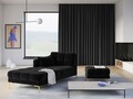 Sezlong living stanga 1 loc, Mamaia, Micadoni Home, GL, 185x102x75 cm, catifea, negru