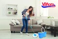 Set curatenie Super Easy Clean cu mop rotativ, Vanora, albastru