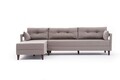 Coltar pe stanga Comfort, Balcab Home, 275x80x80 cm, lemn, crem