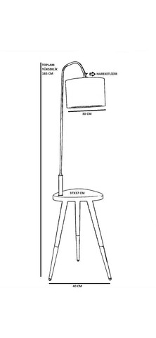 Lampadar, Stala, 846STL3519, Metal, Cupru