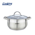 Semioala cu capac Amira, Cooking by Heinner, 24x13.5 cm, 6.1 L, inox/sticla