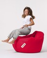 Fotoliu puf, Bean Bag, Ferndale Premium XXL, 115 x 130 cm, poliester impermeabil, rosu