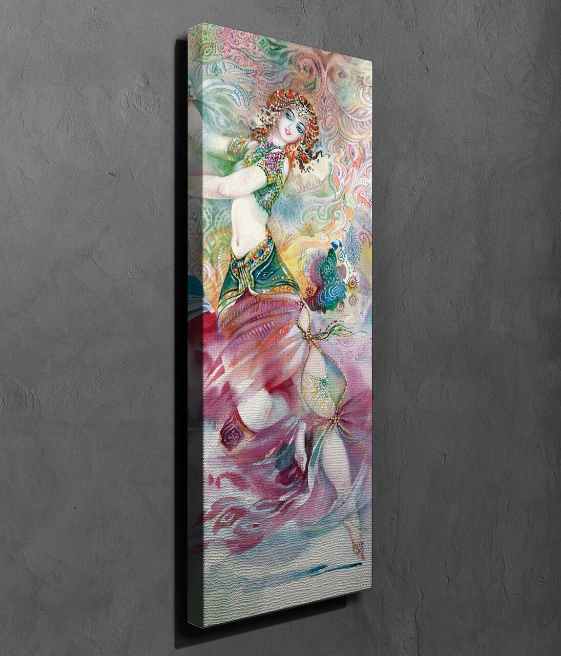 Tablou decorativ, PC209, Canvas, Lemn, Multicolor