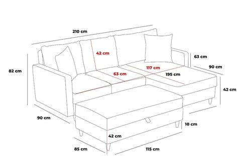 Coltar, Balcab Home, 825BLC2785, Lemn de brad / PAL, Crem