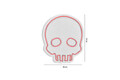 Decoratiune luminoasa LED, Skull, Benzi flexibile de neon, DC 12 V, Roz