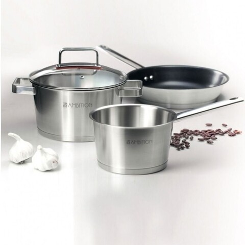 Oala cu capac Selection, Ambition, 20 cm, 3.1 L, inox