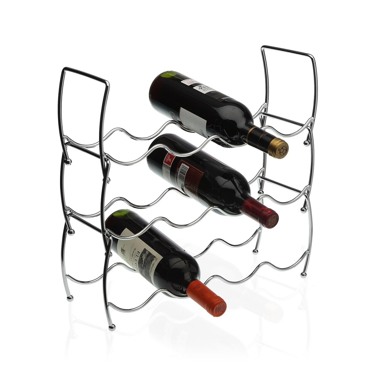 Suport Pentru Sticla De Vin Reyes, Versa, 40 X 13.5 X 15 Cm, Otel