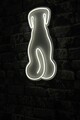 Decoratiune luminoasa LED, Doggy,  Benzi flexibile de neon, DC 12 V, Alb