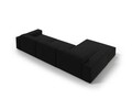 Coltar stanga 4 locuri, Jodie, Micadoni Home, BL, 284x166x70 cm, poliester, negru