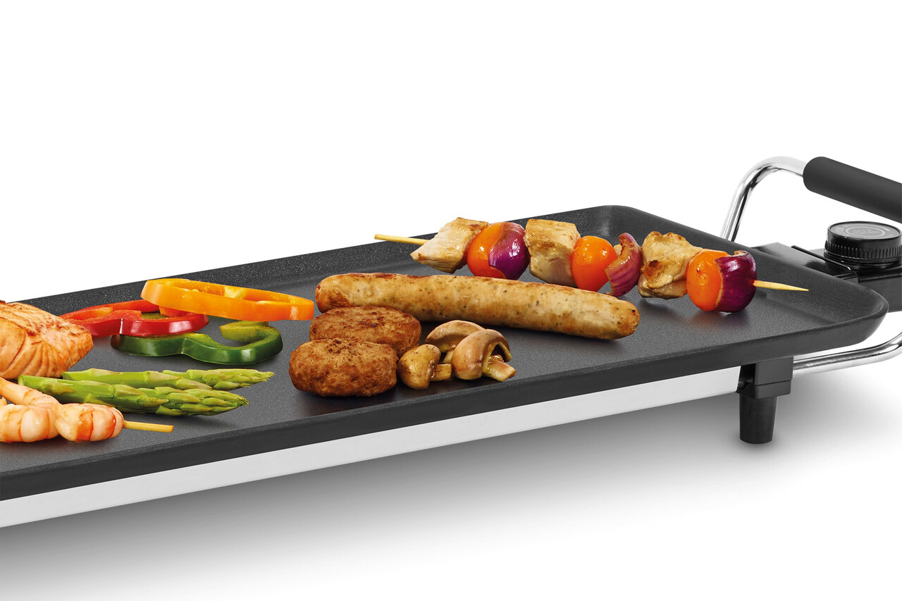 Gratar electric Teppanyaki, Fritel, TY 1897, 1800W, 90x22, aluminiu, negru/argintiu - 1 | YEO