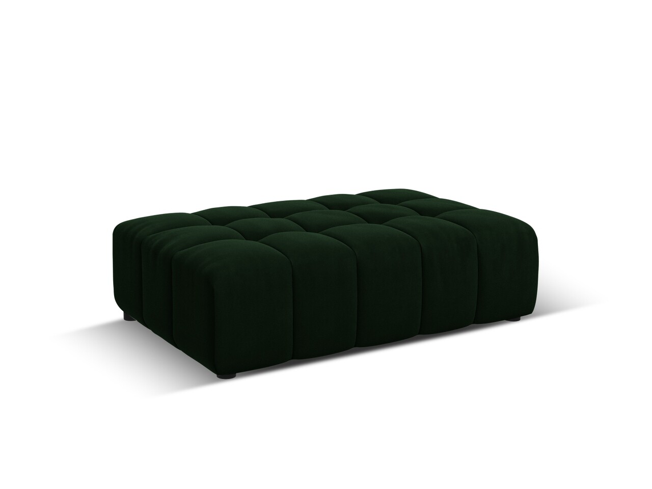 Taburet, Jennifer-51, Micadoni Home, 102x80x40 cm, catifea, verde bottle - 1 | YEO