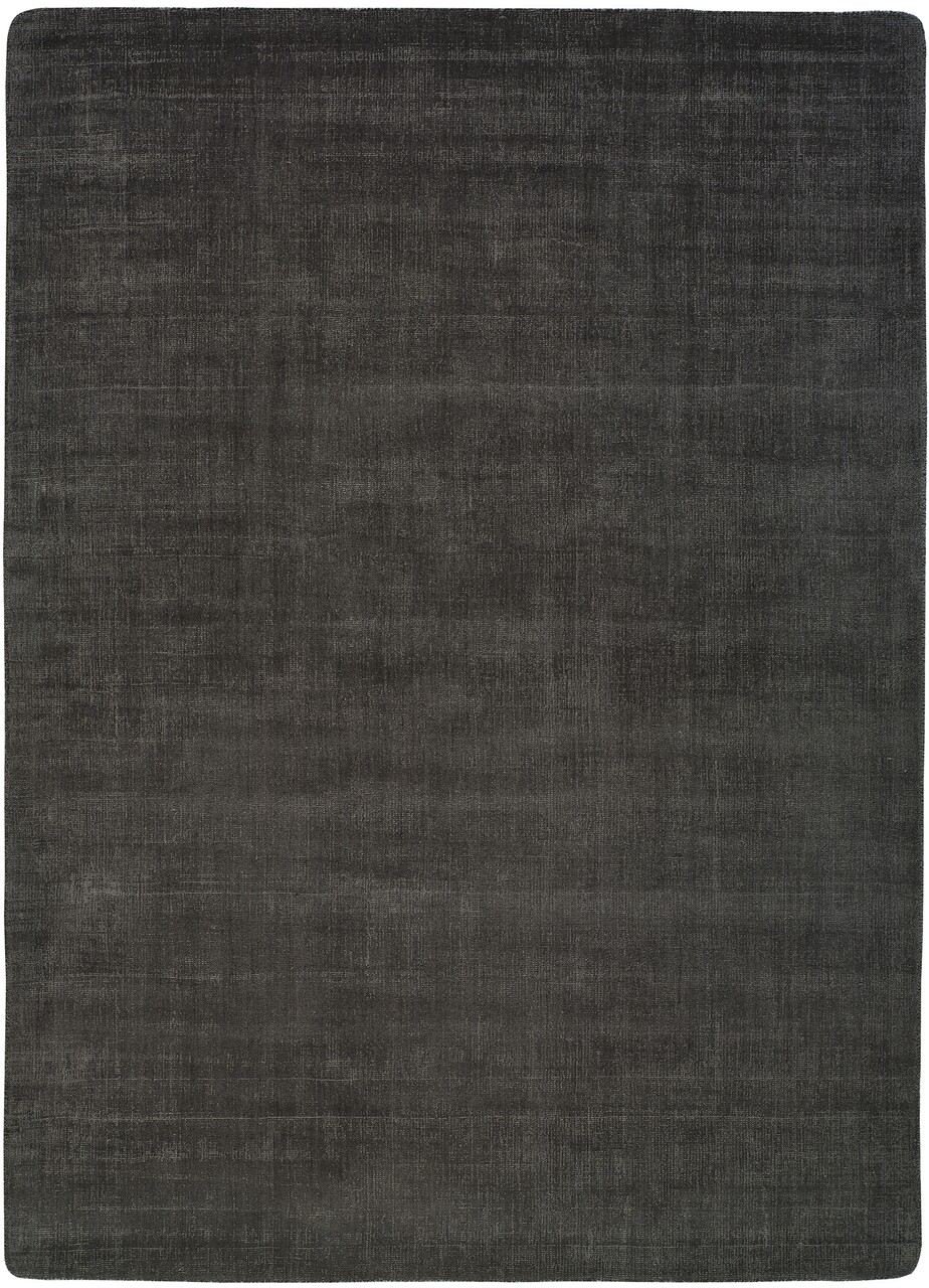 Covor Lucrat Manual, Viscose Marengo Liso 46 Dark Grey, 60 X 110 Cm, 100% Poliester, Gri Inchis