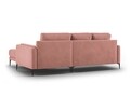 Coltar dreapta, Orrino, Mazzini Sofas, 4 locuri, 242x164x82 cm, catifea, roz