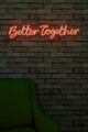 Decoratiune luminoasa LED, Better Together, Benzi flexibile de neon, DC 12 V, Rosu