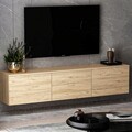 Comoda TV, Inarch, Neon, 160x35x32 cm, Maro