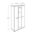 Dulap pentru haine, Adore, GRD-730-SS-3, 120x212x52 cm, PAL, Sonomo