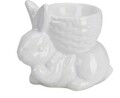 Suport pentru ou Rabbit standing down, 8.3x5.5x7.5 cm, dolomit, alb