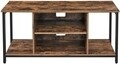 Comoda TV, Vasagle, 110 x 40 x 50 cm, PAL/otel, maro rustic