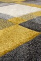 Covor Nimbus Grey/Ochre, Flair Rugs, 200x290 cm, polipropilena, gri/ocru