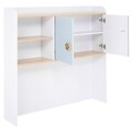 Dulap suprapozabil cu 2 usi, 2 nise birou, Teddy, L.120 l.25 H.119, mdf, multicolor