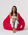 Fotoliu puf, Bean Bag, Ferndale Premium XXL, 115 x 130 cm, poliester impermeabil, rosu