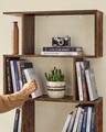 Corp biblioteca Vasagle, 70 x 24 x 190.5 cm, PAL, maro rustic