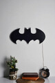 Decoratiune luminoasa LED, Batman, MDF, 60 LED-uri, Albastru