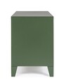 Comoda TV Cambridge, Bizzotto, 1 raft reglabil, 120.5 x 40 x 58.5 cm, otel, verde