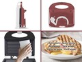 Sandwich maker Beper, 22x21.5x8.5 cm, bachelita, alb