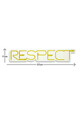 Decoratiune luminoasa LED, Respect, Benzi flexibile de neon, DC 12 V, Galben