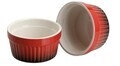 Set 2 vase ramekin Excellent, 200 ml, portelan, rosu