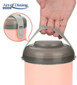 Caserola termica dubla Loca, Art of Dining by Heinner, 920 ml, inox/polipropilena, roz/gri