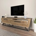 Comoda TV, Zena Home, Astrid, 163.8x46.8x36.6 cm, PAL, Nuc / Negru