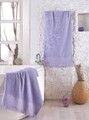 Set 2 prosoape de baie Biella, Class, 100% bumbac, lila