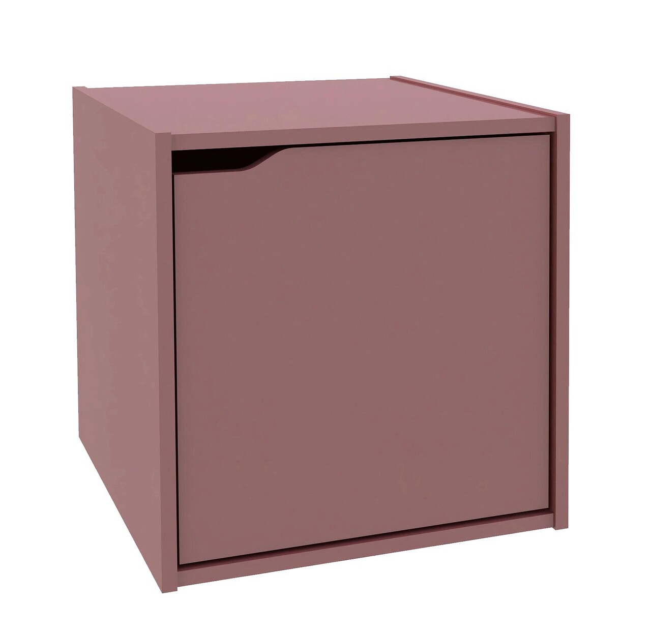 Raft modular Composite Cube W-Door, Bizzotto, 35x35x35 cm, PAL/MDF, caramiziu