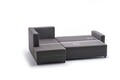 Coltar extensibil pe stanga Ece, Balcab Home, 242x90x88 cm, lemn, maro