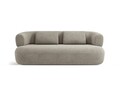 Canapea 3 locuri, Jenny-67, Micadoni Home, 178x90x73 cm, tesatura boucle, gri deschis