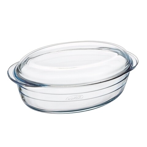 Vas rotund cu capac, Pyrex, Essentials, 1.1 L, sticla termorezistenta