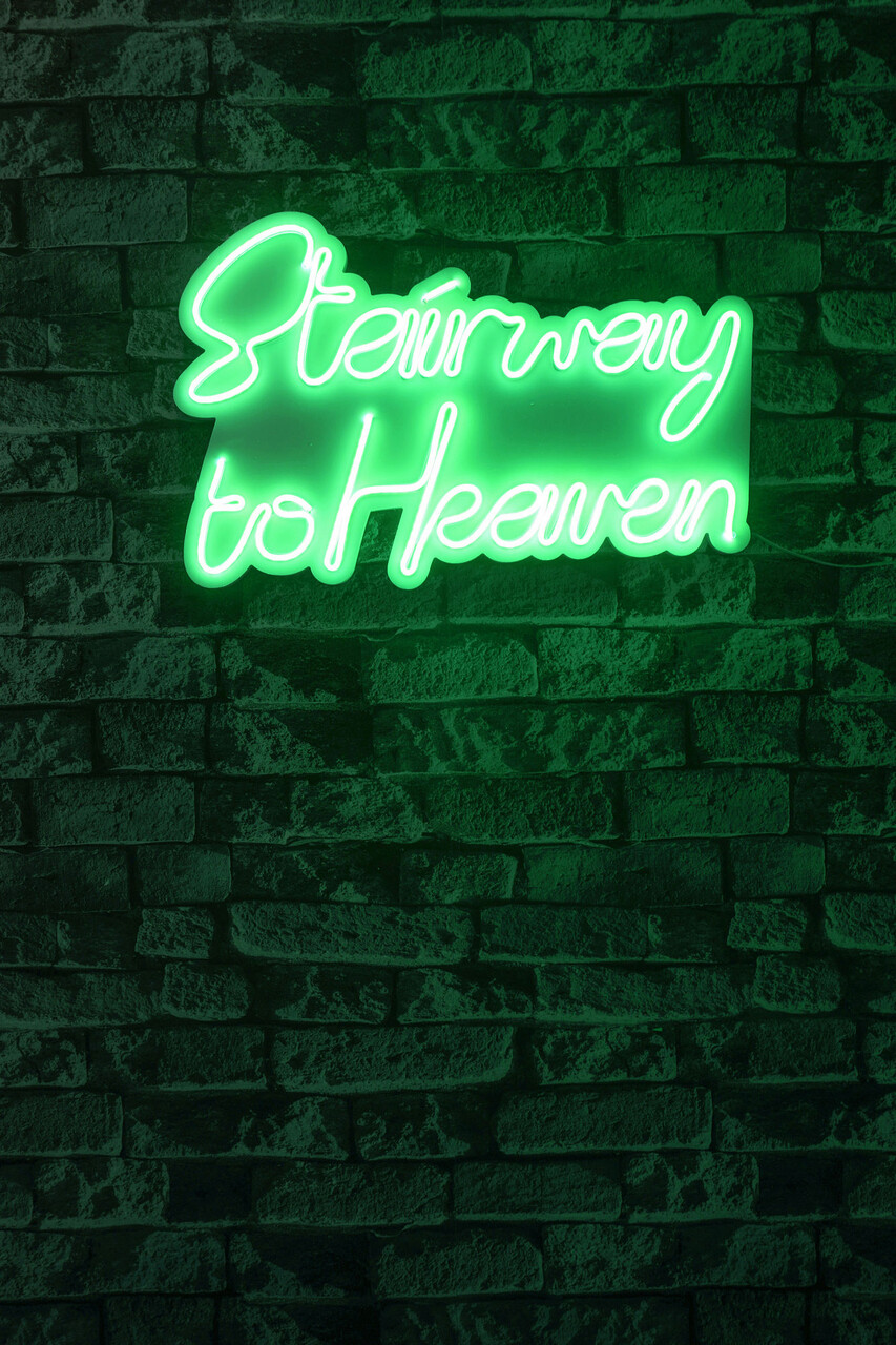 Decoratiune luminoasa LED, Stairway to Heaven, Benzi flexibile de neon, DC 12 V, Verde - 1 | YEO