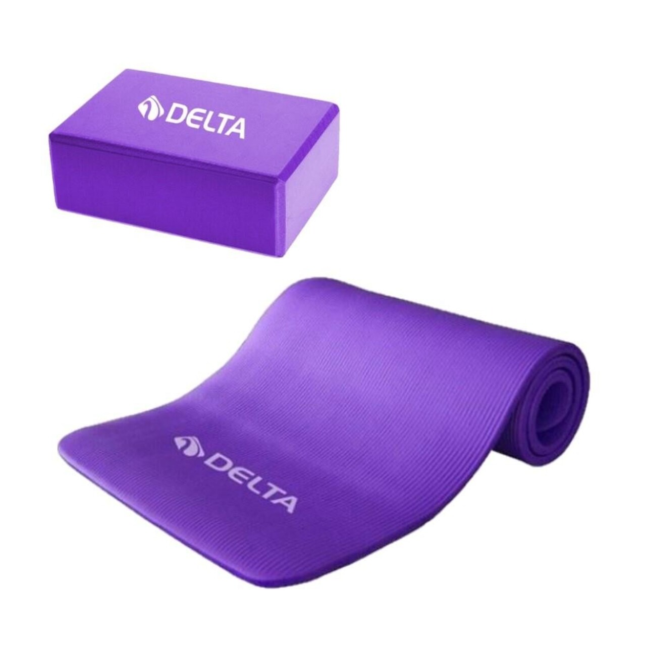 Set Saltea Si Cub Pentru Yoga/pilates 267DLT1142, Delta, EVA, Mov