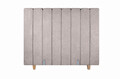 Pat matrimonial, Stockholm, Lines E, 160x200 cm, saltea tip Pocket, topper memory, Taupe