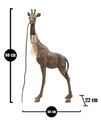 Lampa de masa Giraffe, Mauro Ferretti,  1 x E27, 40W, 40x22x80 cm, auriu